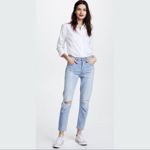 Citizens of Humanity Liya High-Rise Distressed Crop Denim Jeans (23/24)